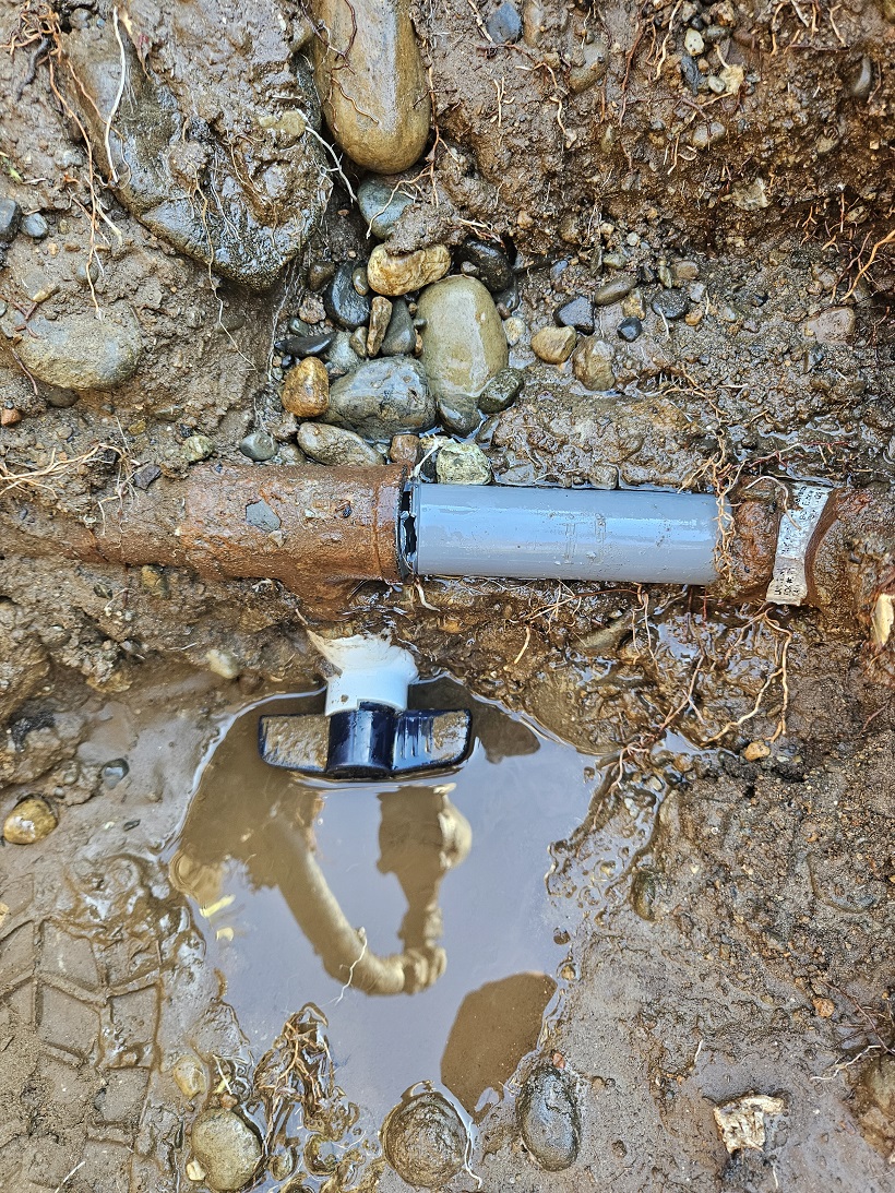 Broken pipe